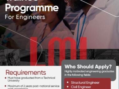 LMI Holdings Graduate Trainee Programme 2026 for Young Engineers