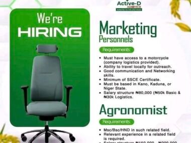 Active-D Agrotech Recruitment 2026 | Link to Apply