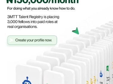 3MTT Talent Registry 2026: N150,000 Monthly Paid Placement Opportunity for Fellows | Apply Now